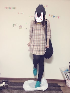 「アイテム（シャツワンピース）」を使った、♡♡®iｏ♡♡さん（レディース・157cm・20代）の秋コーディネート