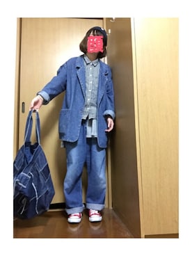 キタジマ カホさん（レディース・156cm）の冬コーディネート