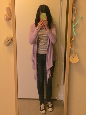 「アイテム（バングル/リストバンド）」を使った、toey.さん（レディース・169cm・10代）の冬コーディネート