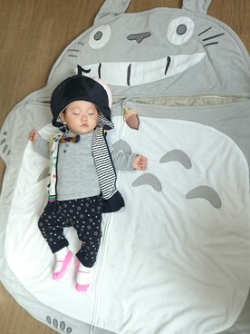 papiさん（キッズ・70cm）の冬コーディネート