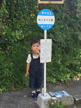 「ドラフトGAP」｜「アイテム（サロペット/オーバーオール）」を使った、☆Cheerful☆さん（キッズ・90cm）の夏コーディネート
