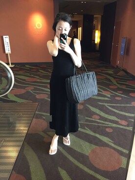 「沖縄」｜「アイテム（その他シューズ）」を使った、ゆきぽんさん（レディース・163cm）の春コーディネート