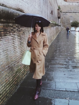 「LADUREE（ラデュレ）のアイテム」を使った、FionaMikicoco さん（レディース・170cm）の春コーディネート