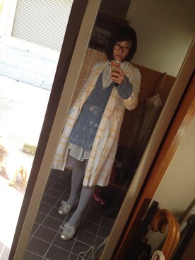 「春コート」｜chokukoさん（レディース・159cm）の冬コーディネート