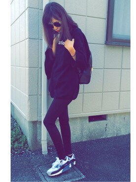 「SLY（スライ）のアイテム（ブルゾン）」を使った、asammyさん（レディース・170cm）の秋コーディネート