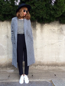「STYLENANDA（スタイルナンダ）のアイテム（スラックス）」を使った、asammyさん（レディース・170cm）の冬コーディネート