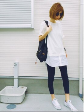 「EGOIST（エゴイスト）のアイテム」を使った、asammyさん（レディース・170cm）の夏コーディネート