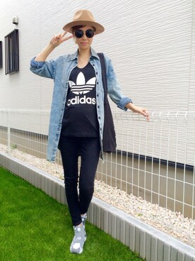 「TODAYFUL（トゥデイフル）のVintageトートバッグ（トートバッグ）」を使った、asammyさん（レディース・170cm）の秋コーディネート