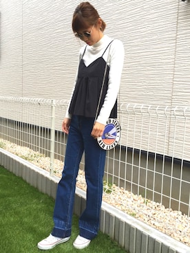 「MOUSSY（マウジー）のアイテム（財布/小物）」を使った、asammyさん（レディース・170cm）の春コーディネート