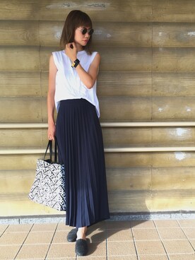「KENZO」｜「アイテム（トートバッグ）」を使った、asammyさん（レディース・170cm）の夏コーディネート