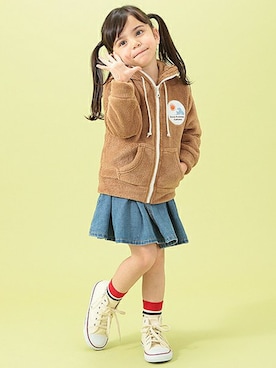 「シャギー」｜「アイテム（スウェット）」を使った、B:MING by BEAMS WOMENさん（キッズ・105cm）の夏コーディネート