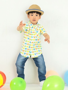 B:MING by BEAMS WOMENさん（キッズ・105cm）の夏コーディネート