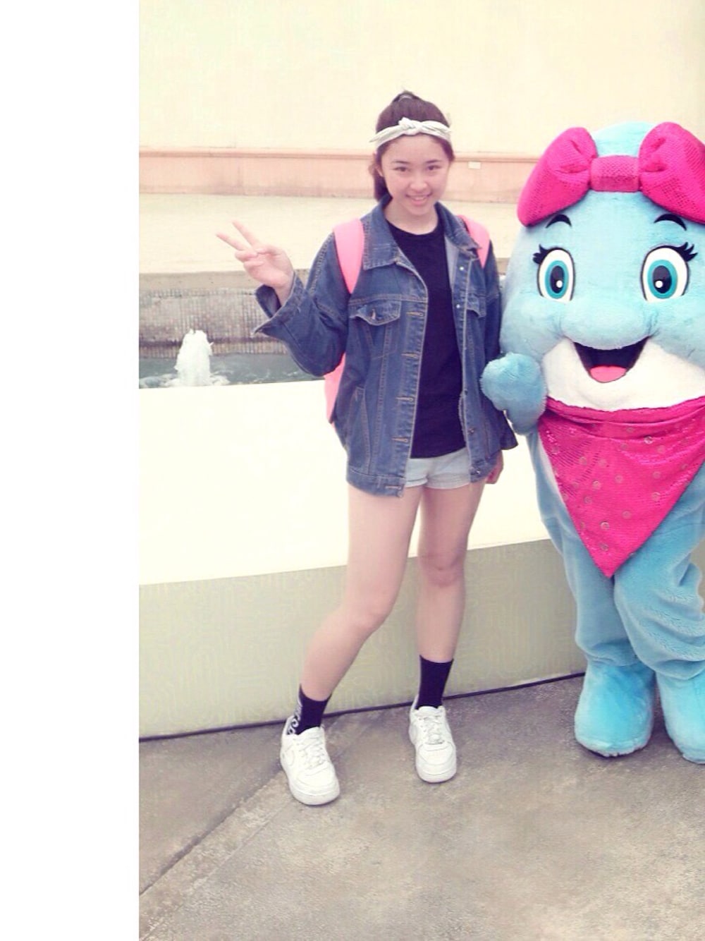 「花蓮、遠雄海洋公園」｜「GILDANのアイテム（Tシャツ/カットソー、ブラック系）」を使った、Xuanさん（レディース・166cm）の春コーディネートの1枚目の写真