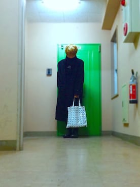 「アイテム（ステンカラーコート）」を使った、daruさん（メンズ・170cm・10代）の冬コーディネート