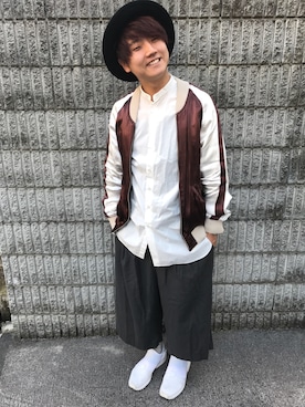 「united arrows」｜「アイテム（ブルゾン）」を使った、にしのさん（メンズ・171cm）の秋コーディネート