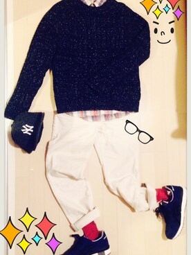 papoさん（メンズ・168cm）の冬コーディネート