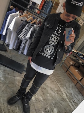 「ノーカラージャケット」｜HirokiYudaさん（メンズ・173cm）の春コーディネート