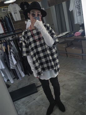 「アイテム（その他トップス）」を使った、HirokiYudaさん（メンズ・173cm）の春コーディネート