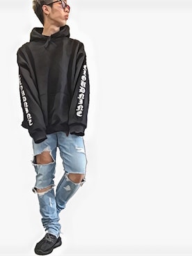 「LEGENDA（レジェンダ）のアイテム」を使った、HirokiYudaさん（メンズ・173cm）の秋コーディネート