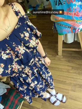 「I.Tのアイテム（ワンピース/ドレス）」を使った、小Mo美媚さん（レディース・162cm）の春コーディネート
