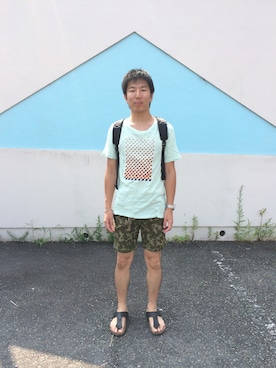 「VIA SPARE（ヴィアスペア）のアイテム」を使った、Daisuke Aさん（メンズ・168cm）の夏コーディネート