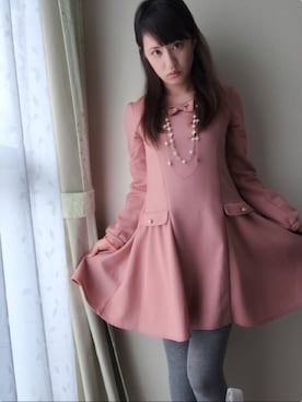 「laBala（ラバーラ）のアイテム」を使った、ちこさん（レディース・157cm）の冬コーディネート