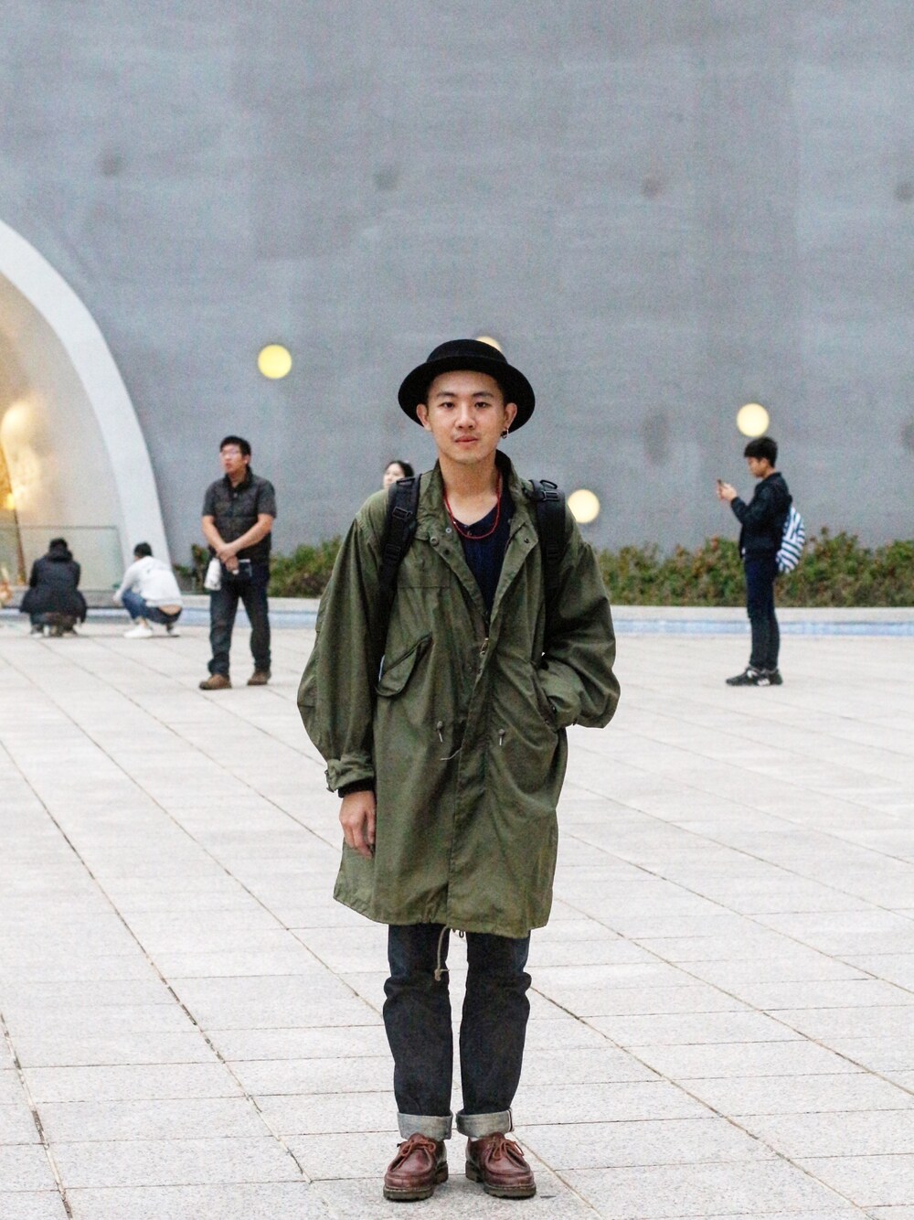 「ootd、outfit、streetstyle、Paraboot、HOUSTON、TOPMAN」｜「Us Armyのアイテム（その他アウター、グリーン系）」を使った、paullinさん（メンズ・173cm）の秋コーディネートの1枚目の写真