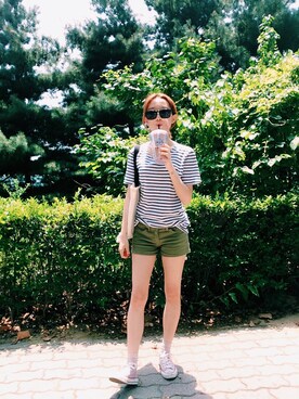 멜さん（レディース・158cm）の夏コーディネート