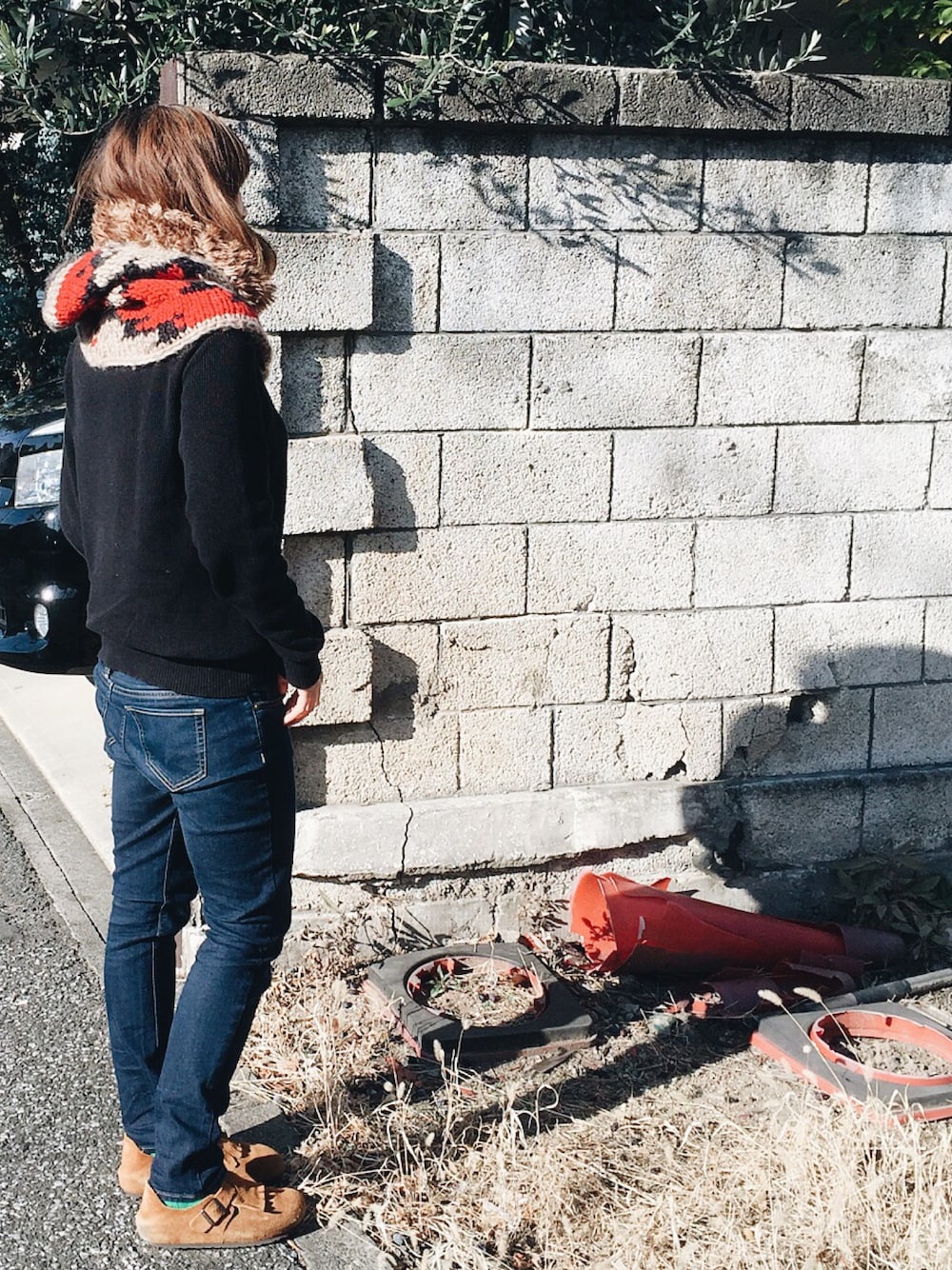 KAPITALのネックウォーマー/スヌードを使った人気ファッション