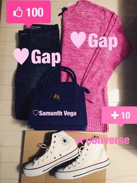 「GAP（ギャップ）のアイテム（その他）」を使った、sach!ϋ♡さん（レディース・161cm）の秋コーディネート