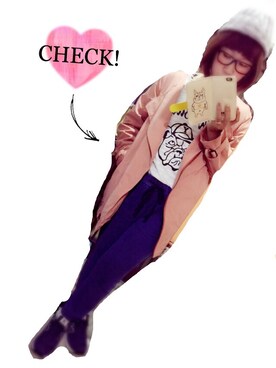 アズ☺︎さん（レディース・159cm）の春コーディネート