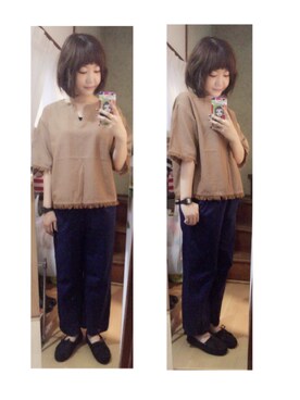 アズ☺︎さん（レディース・159cm）の秋コーディネート