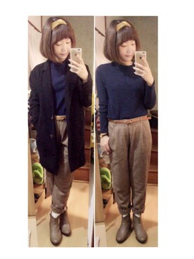 「リゲッタ」｜アズ☺︎さん（レディース・159cm）の秋コーディネート