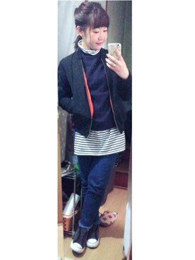 アズ☺︎さん（レディース・159cm）の冬コーディネート