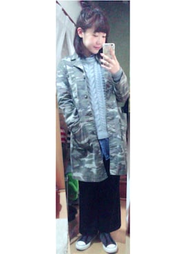 アズ☺︎さん（レディース・159cm）の冬コーディネート