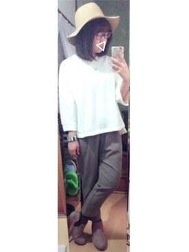 アズ☺︎さん（レディース・159cm）の春コーディネート