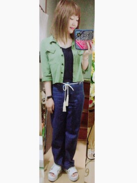 アズ☺︎さん（レディース・159cm）の夏コーディネート