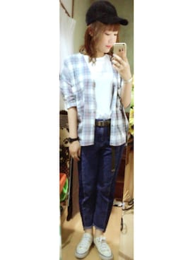 アズ☺︎さん（レディース・159cm）の秋コーディネート