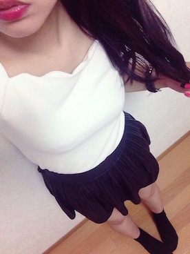 「EDDY GRACE（エディグレース）のアイテム」を使った、れいなさん（レディース・158cm）の春コーディネート