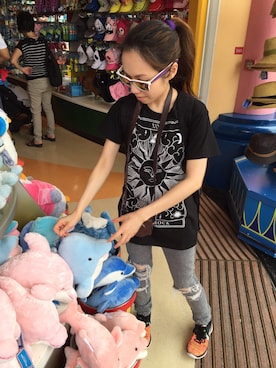 「moussy」｜「アイテム（雑貨/ホビー）」を使った、Fannieさん（レディース・153cm）の夏コーディネート