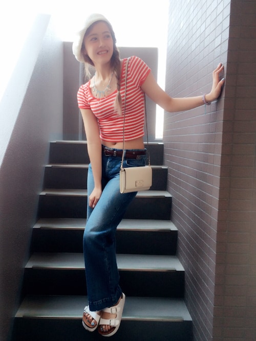 夏焼雅 Emodaのデニムパンツを使ったコーディネート Wear