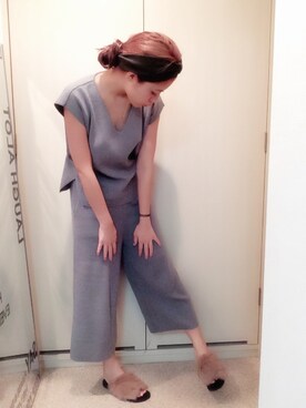 夏焼雅さん（レディース・160cm）の秋コーディネート