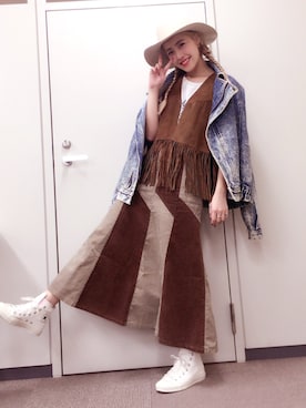 「衣装」｜「アイテム（その他アウター）」を使った、夏焼雅さん（レディース・160cm）の秋コーディネート