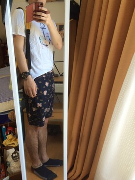 「mercibeaucoup,（メルシーボークー）のアイテム（腕時計）」を使った、かぼちゃさん（メンズ・173cm）の夏コーディネート