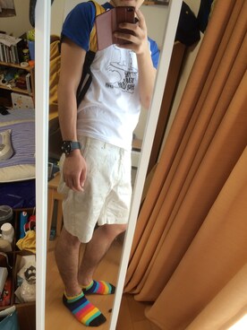 「mercibeaucoup,（メルシーボークー）のアイテム（腕時計）」を使った、かぼちゃさん（メンズ・173cm）の夏コーディネート