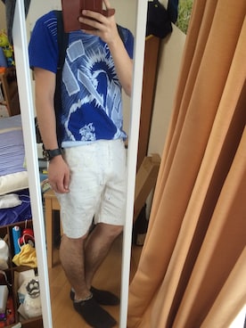 「mercibeaucoup,（メルシーボークー）のアイテム（腕時計）」を使った、かぼちゃさん（メンズ・173cm）の夏コーディネート