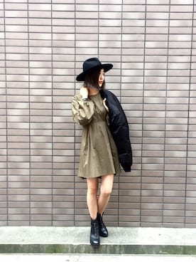 「新作」｜「アイテム（ブーティ）」を使った、airibabyさん（レディース・165cm）の秋コーディネート