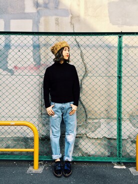 「ARIES（アリーズ）のアイテム（パンツ）」を使った、airibabyさん（レディース・165cm）の秋コーディネート