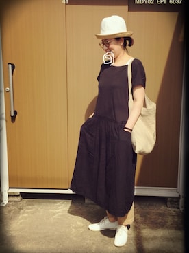 「FORK&SPOON」｜えちご屋さん（レディース・168cm）の夏コーディネート