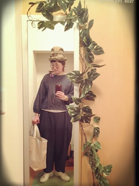 「cherpa（シェルパ）のアイテム」を使った、えちご屋さん（レディース・168cm）の春コーディネート